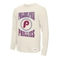 thumbnail image 2 of Men's Mitchell & Ness Cream Philadelphia Phillies Arched Logo Slub Long Sleeve T-Shirt, 2 of 3