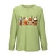thumbnail image 5 of ICHUANYI Liquidación Mujer Moda Casual Manga Larga Halloween Impresión Sudadera Tops Blusa ICHUANYI WER202308230515, 5 of 6