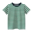 thumbnail image 3 of hengsof Boys Girls Striped T-Shirt, Cotton Short Sleeve Crewneck Tee T-Shirt, 3 of 3