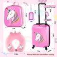 thumbnail image 2 of Conjunto de Equipaje Sanwuta Unicornio para Niños 4 Piezas Viajes Niñas Niños Rosa, 2 of 8