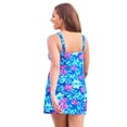 thumbnail image 3 of Swimsuits for All Women's Plus Size Princess Seam Swimdress, 3 of 6
