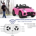 thumbnail image 4 of Coche Jaguar Montable para Niños Costway Juguete Eléctrico con Mando Rosa, 4 of 9
