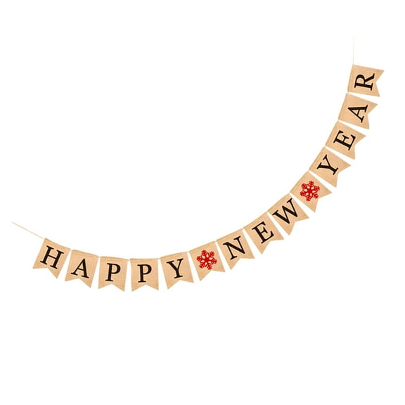 ADDHAT Vintage Hanging Decoration Black Burlap 1Set 6.7In X 5.1In