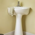thumbnail image 2 of American Standard Cornice Corner Pedestal Sink Top with Single Hole in White, 2 of 2