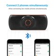 thumbnail image 4 of Altavoz Bluetooth para coche, manos libres inalámbrico, graves estéreo mejorados, micrófono integrado, lector de tarjetas TF, altavoz portátil con control de voz del Asistente de Google., 4 of 5