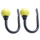 thumbnail image 1 of 2 Unids Alzapaños de Cortina Metal Gancho de Pared con Clip Amarillo, 1 of 4