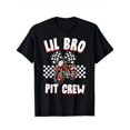 thumbnail image 1 of Lil Bro Pit Crew Brother Of The Birthday Boy Dirt Bike Party T-Shirt For Boy Girl Boys Girls Trendys Cotton Tops Short Sleeve, Street Style Short Sleeve Tee, Comfort Tee, Casual Summer Tee, 1 of 6