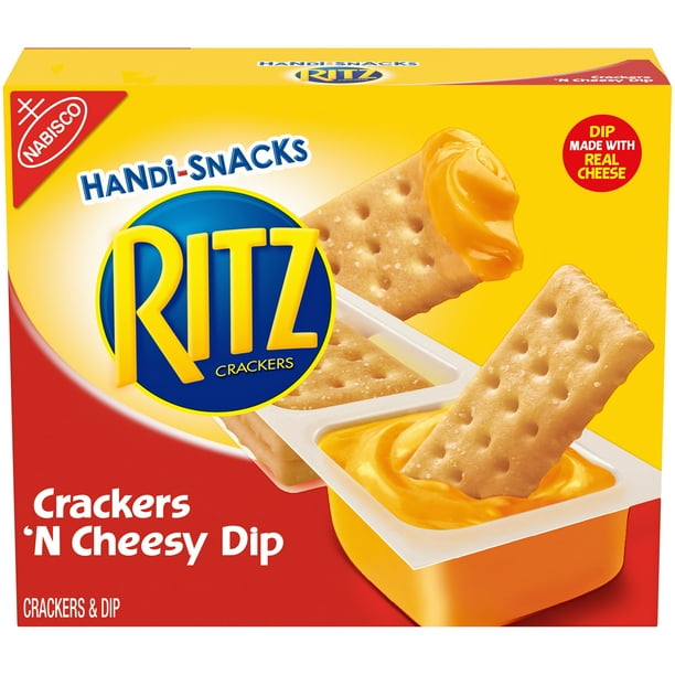 HandiSnacks Rtiz Crackers and Cheese Dip, 0.95 oz, 6 Ct