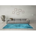 thumbnail image 3 of Ahgly Company Indoor Rectangle Oriental Light Blue Industrial Area Rugs, 6' x 9', 3 of 4