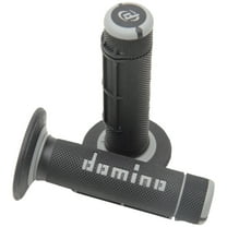 Domino Dually Black/Gray Twist Throttle Handlebar Grips (A02041C7170A7-1)