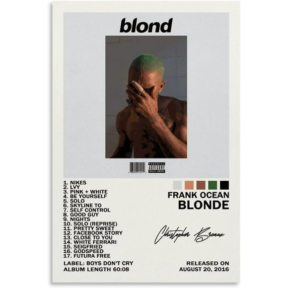 Blonde Album Cover Posters Poster