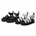 thumbnail image 1 of Sandalias gruesas para mujer, suela gruesa, bloque de tiras, zapatos planos, novedad de verano, tamaño, 1 of 3