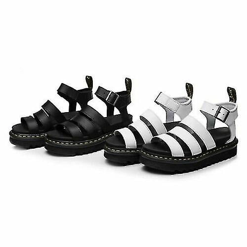 Womens Chunky Sandals Thick Sole Strappy Block Flatforms Shoes Summer New Size