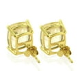 thumbnail image 4 of Scapolite Cushion Shape Gemstone Jewelry 18K Yellow Gold Stud Earrings For Women, 4 of 4
