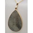 thumbnail image 4 of Natural Flash Labradorite Gold Necklace, 4 of 5
