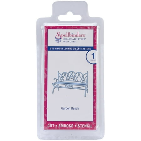 Spellbinders Shapeabilities Die D-Lites-Garden Bench, Pk 1, Spellbinders