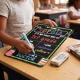thumbnail image 7 of Reusable School Milestone Chalkboard, Double Sided Writing Surface Wooden Frame, Photo Prop Sign for Student Memories, Classroom Announcements, 7 of 7