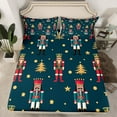 thumbnail image 2 of Castle Fairy Merry Christmas 3pcs Twin Sheet Sets,Cartoon Nutcracker Twin Fitted Sheet,Festival Theme Breathable Flat Sheet,Breathable Xmas Home Decor, 2 of 7