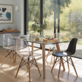 thumbnail image 5 of Nicer Furniture Clear Modern Eiffel Dining Room Chairs, 5 of 5