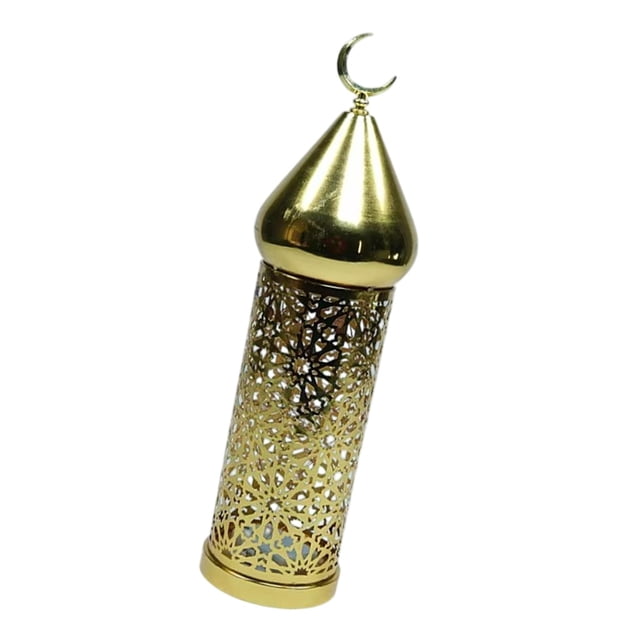 Candilla Lantern Ramadán Decoraciones Centro de decoraciones Ornate Lámpara de candelería decorativa práctica para eventos porche interior al aire libre Right enfrentando