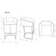 thumbnail image 2 of Manhattan Comfort Louvre 30" Faux Leather Barstool in Cream/Gold, 2 of 2