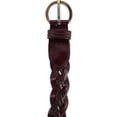 thumbnail image 3 of CTM  Leather Braided Skinny Casual Belt (Women), 3 of 4