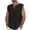 Black, variant on Nnhblu Tank Top T Shirts for Men V-Neck Sleeveless Cotton Linen Casual Vest for Men Fashion Khaki XL