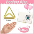 thumbnail image 2 of 60 Pieces Place Card Holder Wedding Table Number Holder Triangle Shape Table Card Holder Photo Pict, 2 of 5
