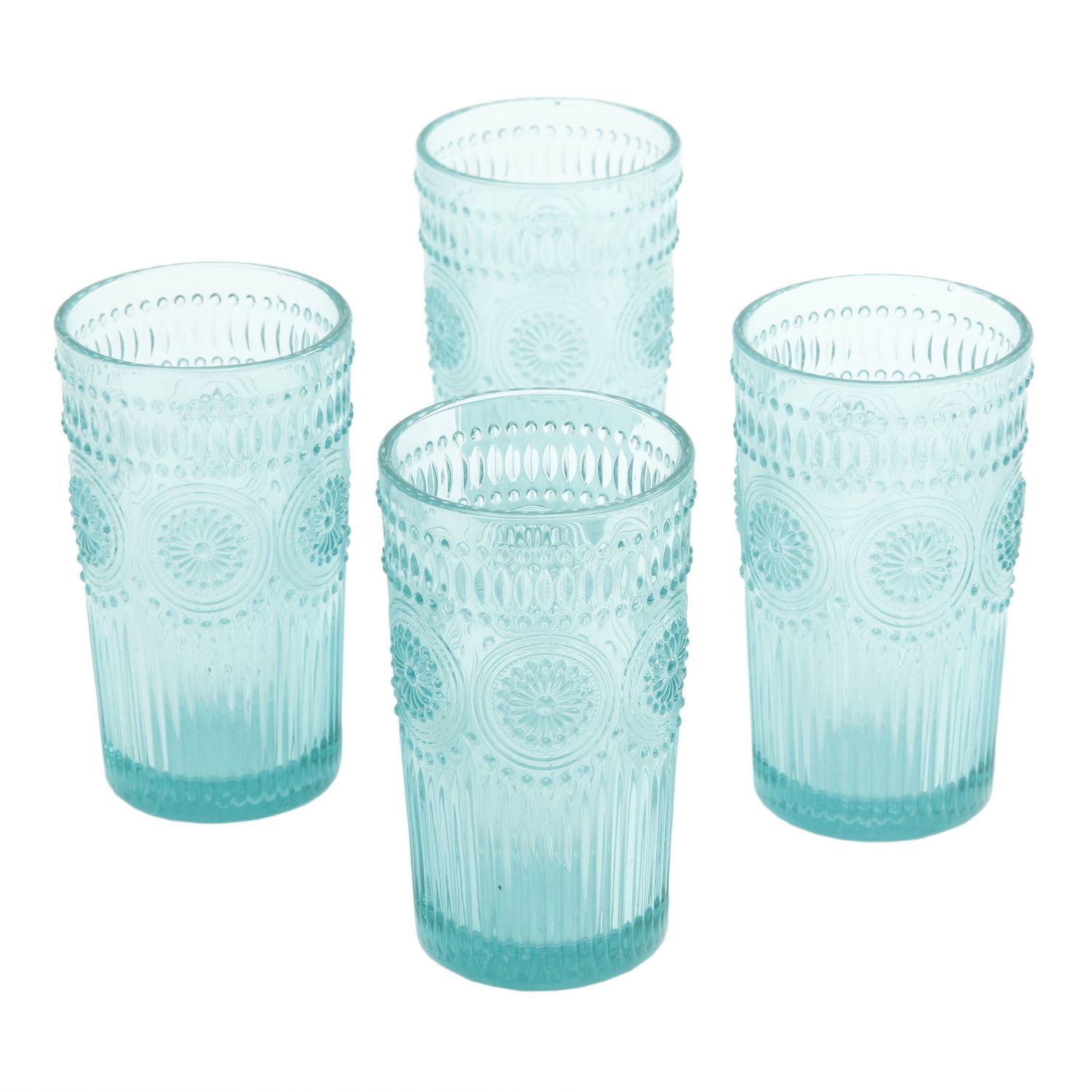 The Pioneer Woman Adeline 16 oz. Emboss Glass Tumbler