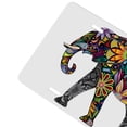 thumbnail image 3 of Yehwow Mandala Floral Elephant Colorful Metal Car Plate Decorative Aluminum License Plate Tag Sign, 3 of 5