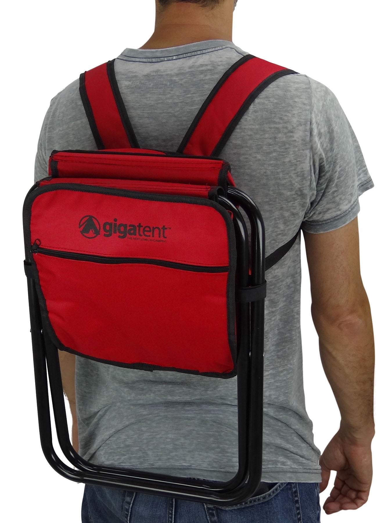 GigaTent Folding Cooler and Stool Backpack - Multifunction