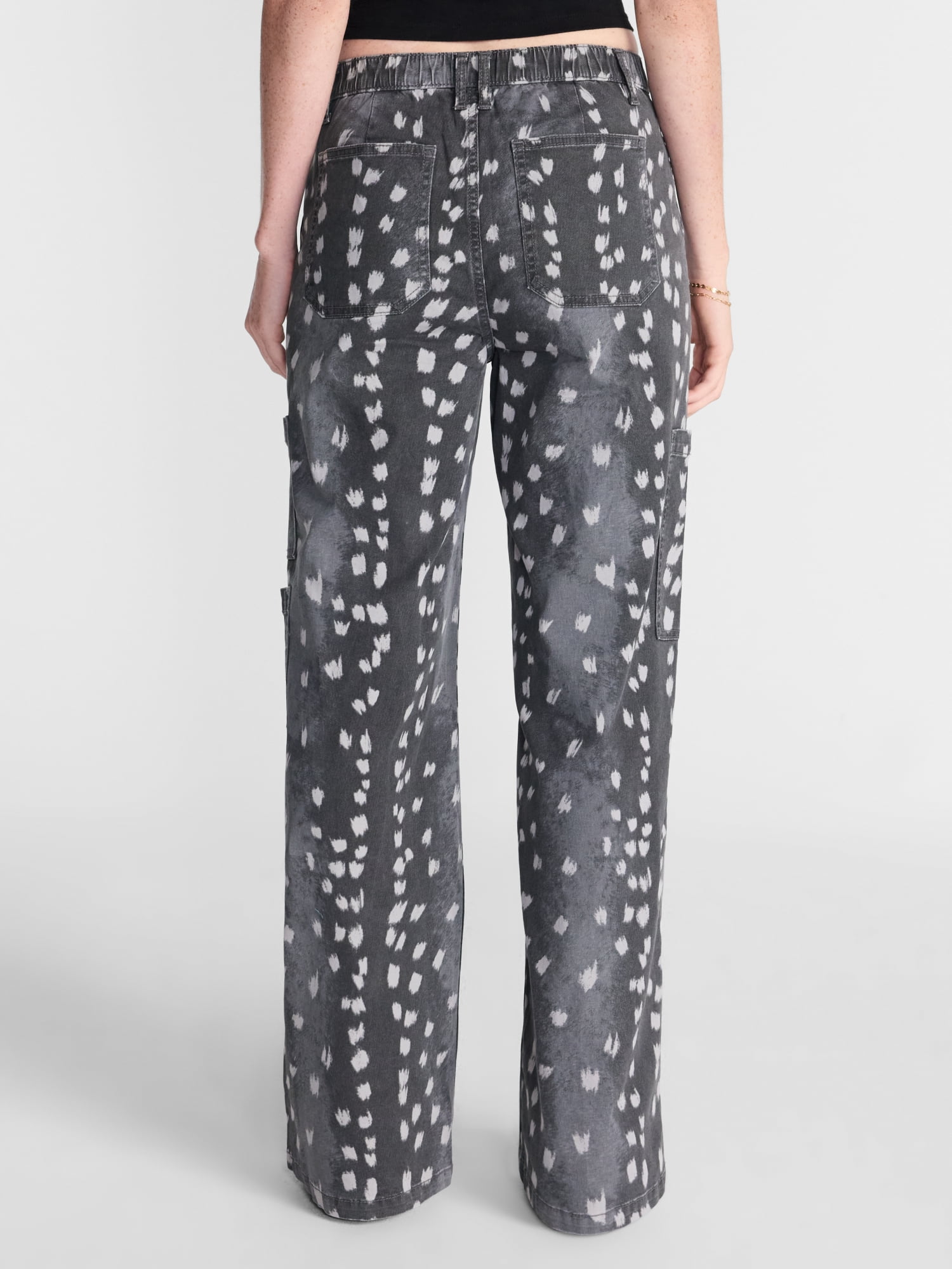 No Boundaries Wide Leg Cargo Pants, 30'' Inseam, Women's and Women's Plus XXS-4X