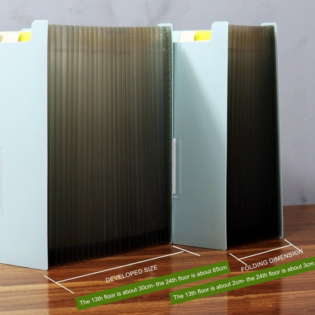 A 4 Accordions File Storage Box Multi-Layer Document Folder Expanding File Folder for Sorting Documents and Papers