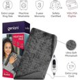 thumbnail image 2 of Geniani Extra Large Electric Heating Pad For Back Pain And Cramps Relief - Auto Shut Off - Soft Heat Pad For Moist Dry Therapy - Heat Patch, 2 of 5