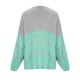 thumbnail image 4 of Puntoco mujeres Casual sólido tejido empalme colores contrastantes cárdigan manga larga suéteres tops Flash selecciones Puntoco Puntoco-5250, 4 of 8
