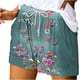 thumbnail image 1 of Mujeres Pantalones Cortos con Bolsillos Impresos Detalle Vendaje, Casual Y Suelto Ajuste Pantalones Cortos de las Mujeres para el Verano, 1 of 5