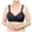 Black, variant on Full Figure Bras Women Fashion Solid Comfortable Hollow Out Bra Underwear No Underwire V-Neck Padded Bra Feature Hook and Eye Closure Full-Figure Bra Style Y-284 , Black XL