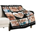 thumbnail image 4 of Custom Blanket with Photo and Text Memorial Gift for Lover, Couple,10 Photos Collage Blanket with Pictures Customized for Wife, Husband, Personalized Throw Blanket for Anniversary Blankets, 4 of 5
