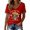 X-610Red, variant on Women's T Shirts Linen Short Sleeve V Neck Graphic Skeleton Embroidered Fashion Soft Breathable Tee Top For Casual Daily Wear,Black,L