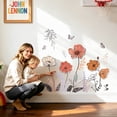 thumbnail image 4 of Jimin Boho Flower Wall Stickers, Wildflower Floral Grass Peel and Stick, Wall Art Decals for Living Room Bedroom TV Wall, 4 of 12
