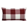 thumbnail image 2 of Pack de 2 fundas de almohada VAKADO a cuadros rojos y blancos de 30 x 51 cm, 2 of 2