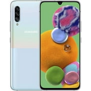Samsung Galaxy A90 (5G) 128GB/6GB RAM SM-A908B (GSM Only, No CDMA) Factory Unlocked Android Smartphone - International Version (White)