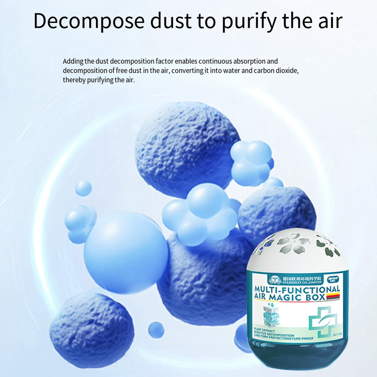 Dserhfy Indoor Air Purification Dust Removal Vacuum Dust Cleaner Air Freshener Automatic Dust Collection Air Purifier Box for Home Office Bedroom Pet Areas