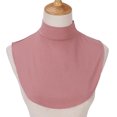 thumbnail image 2 of Doomiva Womens Mock Neck Detachable Collar Half Tops Winter Turtleneck Removable Half Shirt Undershirt Tops Neck Warmer Accessories Dusty Pink One Size, 2 of 2