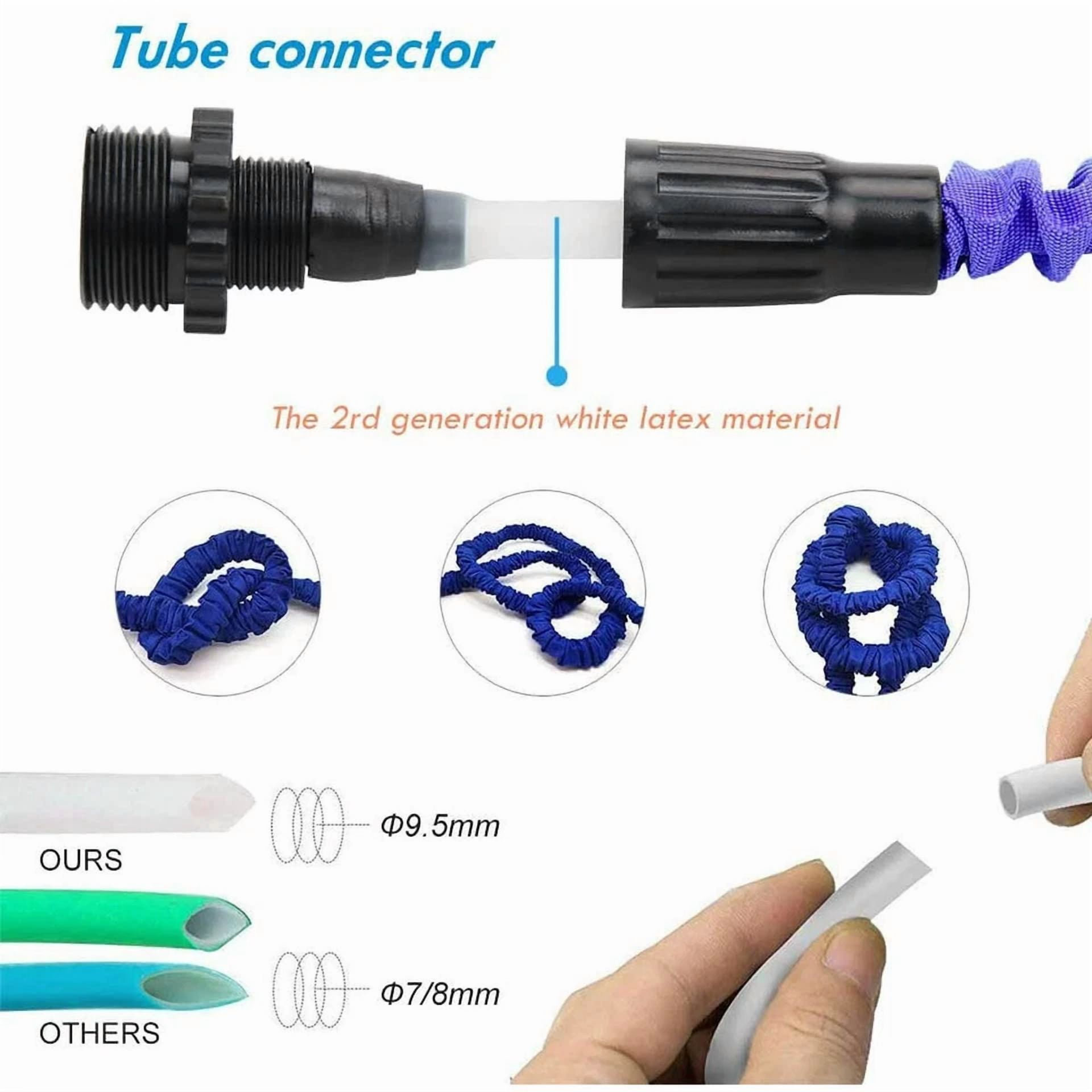 PURELY- Portable Garden Hoses With Double Latex Core For Gardening Lawn Car Pet Washing