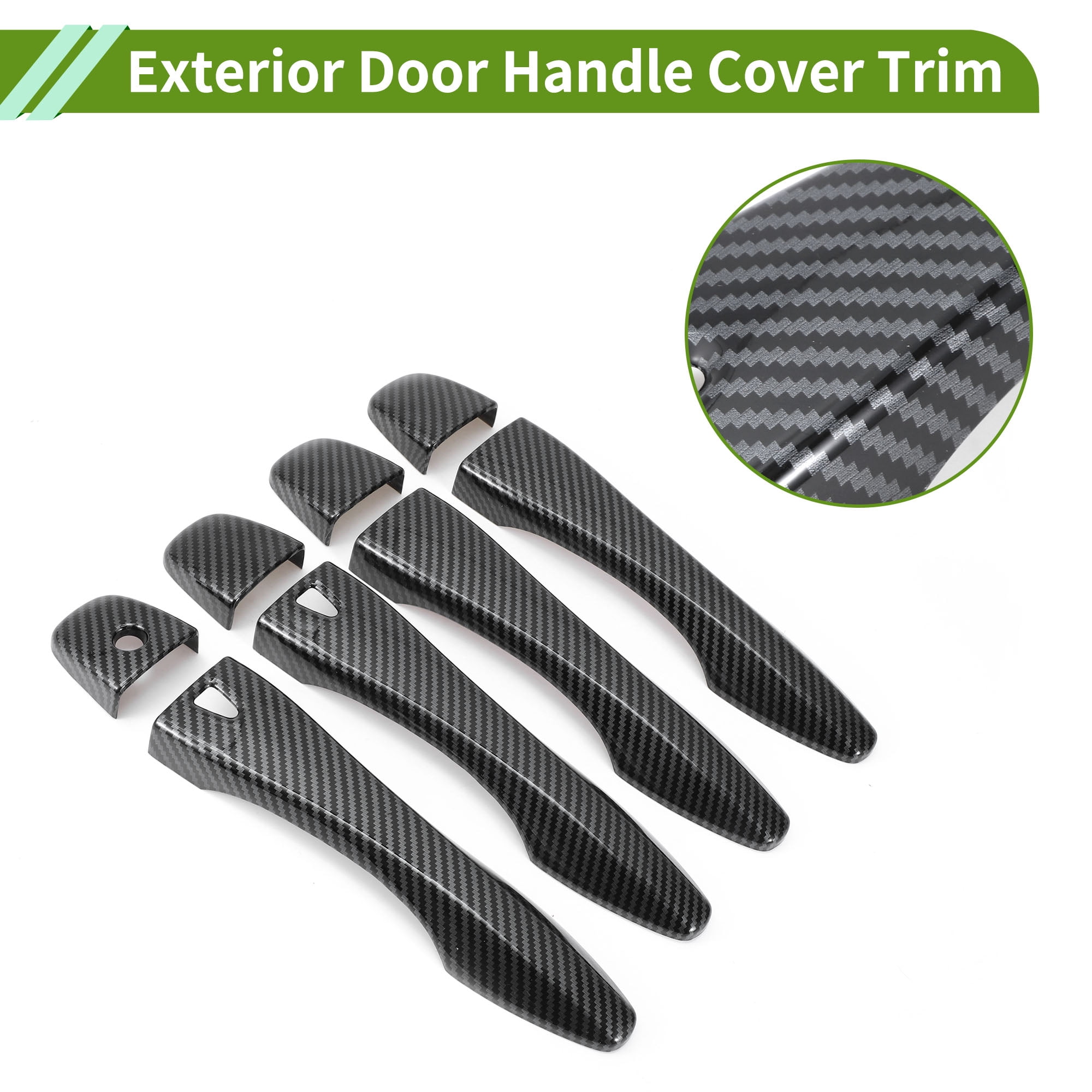 Unique Bargains Exterior Door Handle Cover Trim for Nissan Altima 2013-2018 Black