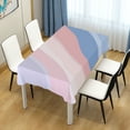 thumbnail image 4 of Yayeee Tablecloths 54" x 72" Rectangle Wrinkle Resistant Party Table Cover, Abstract Blue, 4 of 8