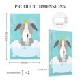 thumbnail image 3 of KLL Dog In Bathtub Pattern Electrical Outlet Covers, 3" x 5" 1 Pack Electric Receptacle Plug Covers for Decorator Receptacle Outlet & Switch-Style T, 3 of 6