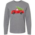 thumbnail image 3 of Inktastic Christmas Vintage Truck with Christmas Tree Long Sleeve T-Shirt, 3 of 5