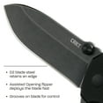 thumbnail image 2 of CRKT Squid XM Everyday Carry Assisted Folding Knife with Frame Lock: D2 Plain Edge Blade, G10 Handle, Pocket Clip, 2495K, 2 of 5